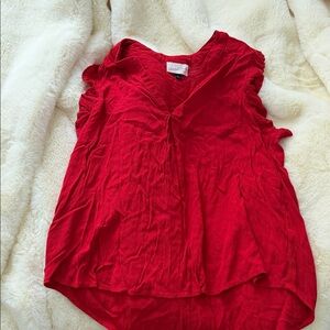 Universal Thread Vibrant Red Ruffle Sleeve Blouse